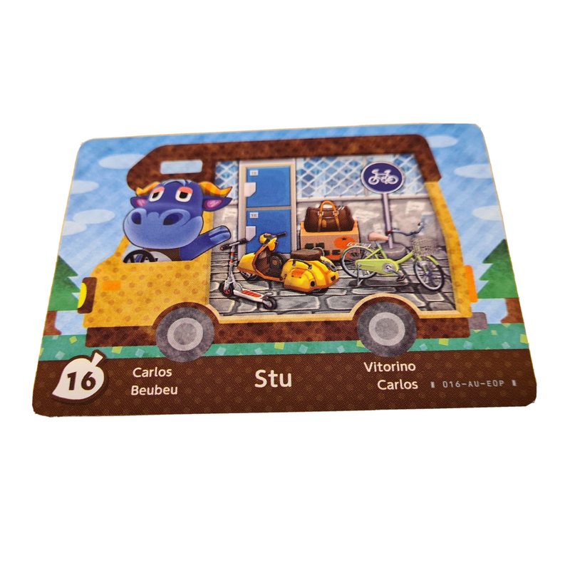 Animal Crossing New Leaf Horizon Amiibo Card STU 16 Nintendo WiiU Switch 3DS