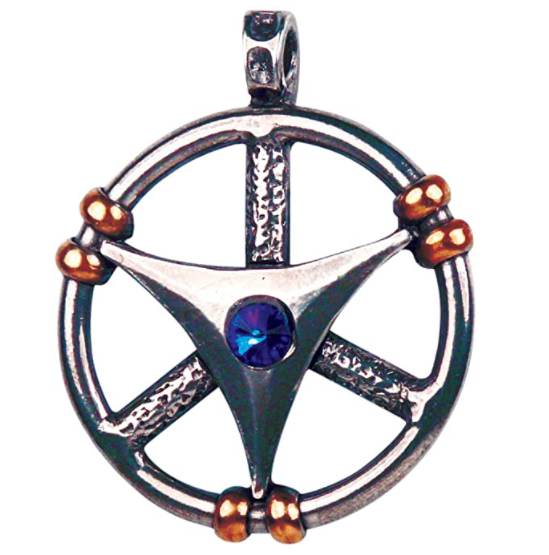 Celeste Wheel - Pendant Necklace Based on The Magic of Atlantis in Pewter CHARM