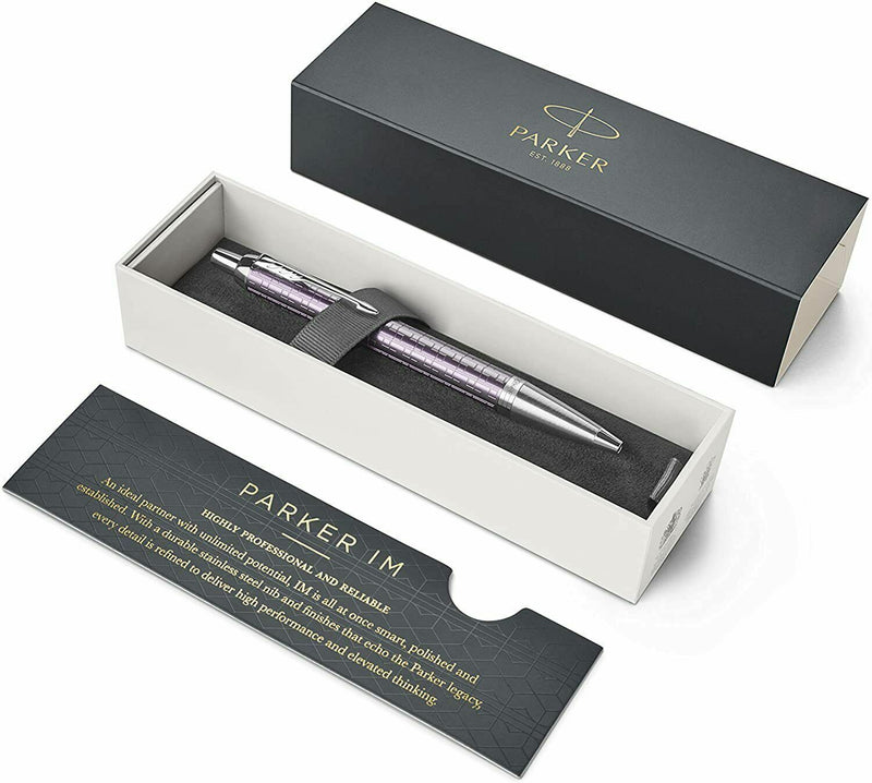 Parker IM Ballpoint Pen 1975568C Premium Dark Violet Black Ink - GIFT IDEA NEW