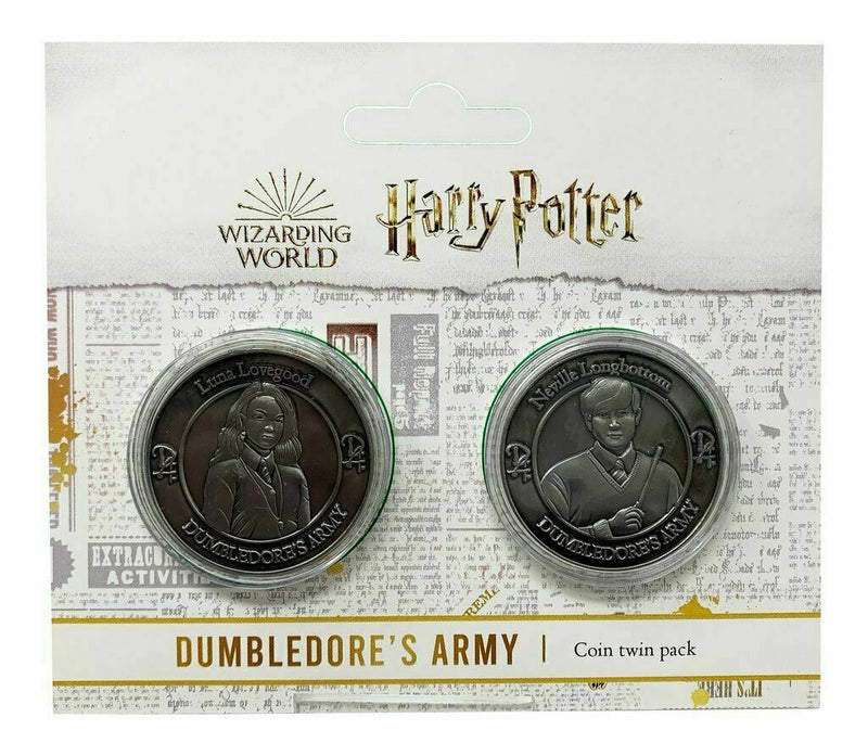 Harry Potter Neville & Luna Twin Pack Collectable Silver Coin Limited GIFT IDEA