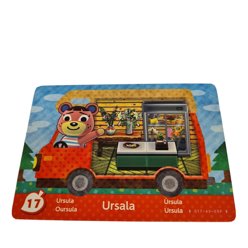 Animal Crossing New Leaf Horizon Amiibo Card URSALA 17 Nintendo WiiU Switch 3DS