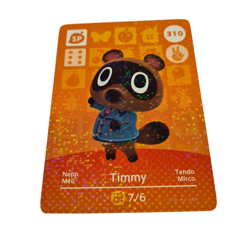 ANIMAL CROSSING AMIIBO SERIES 4 TIMMY 310 Wii U Switch 3DS GIFT IDEA CARD NEW