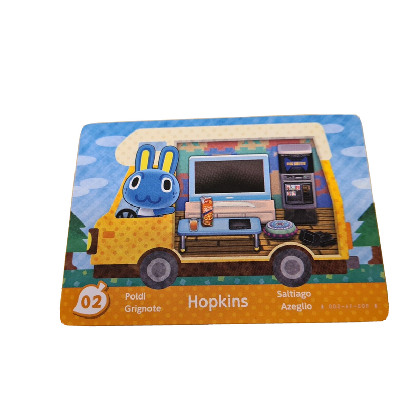 Animal Crossing New Leaf Horizon Amiibo Card HOPKINS 02 Nintendo WiiU Switch 3DS