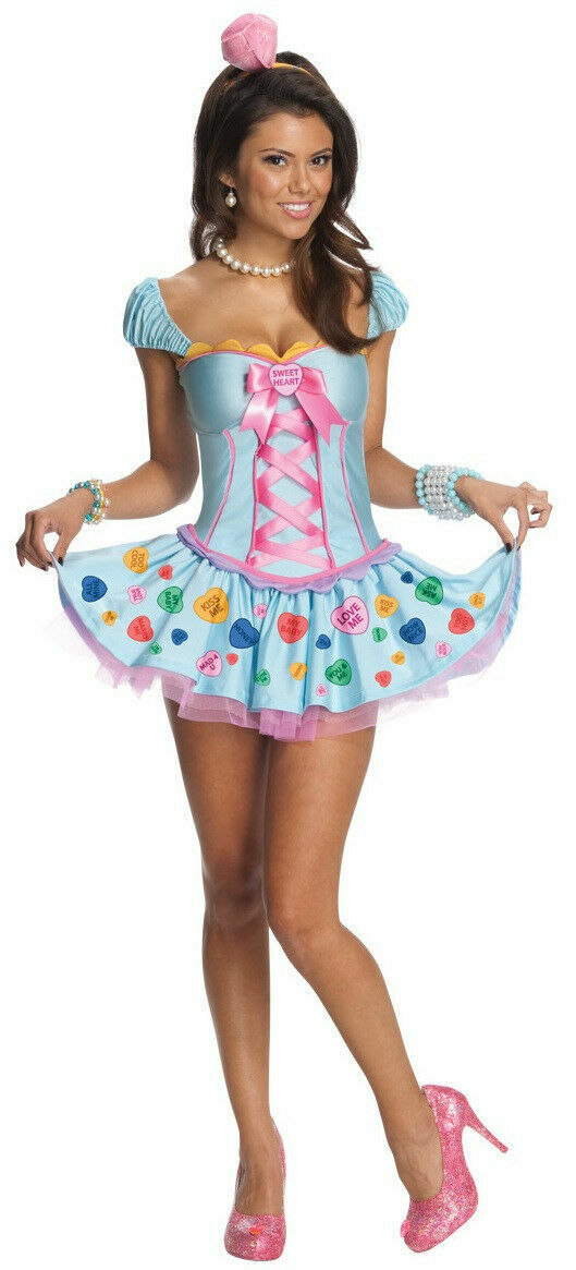 2 Piece Sweetheart costume dress headpiece ROLE PLAY FANTASY CUTE FANCY LADY XS