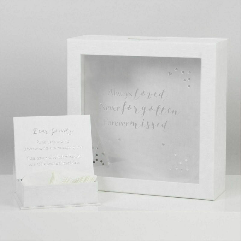 Funeral Remembrance Thoughts Of You Memorial Forever Missed Box message cards