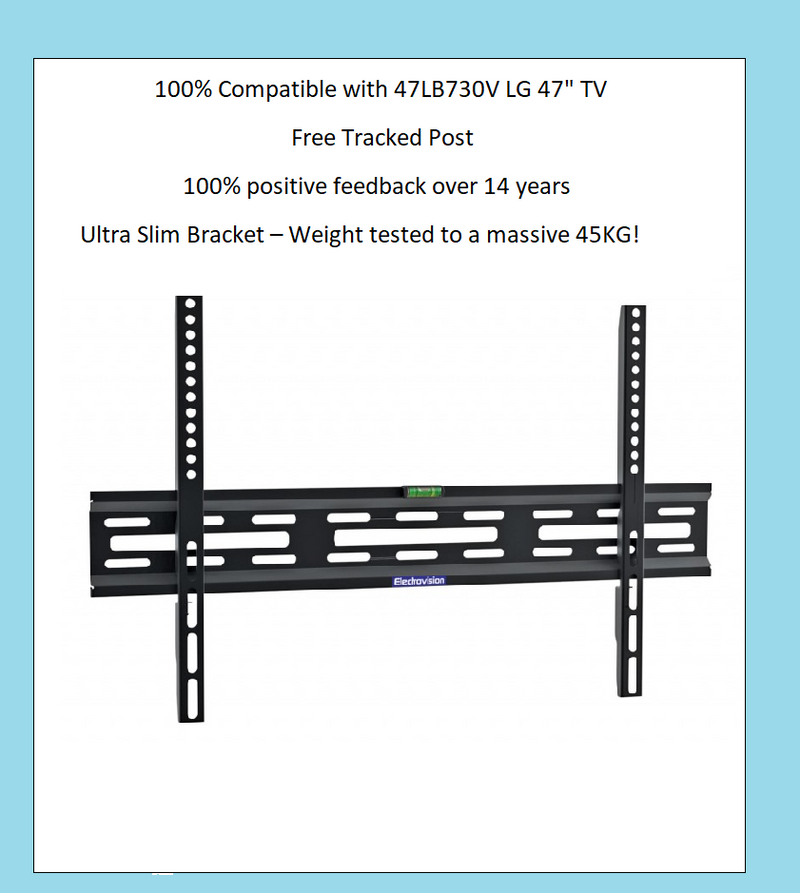 47LB730V LG 47" SLIM TV BRACKET WALL MOUNT LCD Screen Fixing NEW