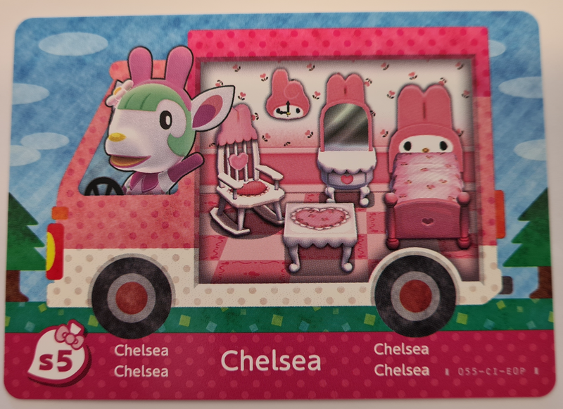 Chelsea S5 Animal Crossing NFC Amiibo card New Leaf Horizons 3DS NINTENDO SWITCH