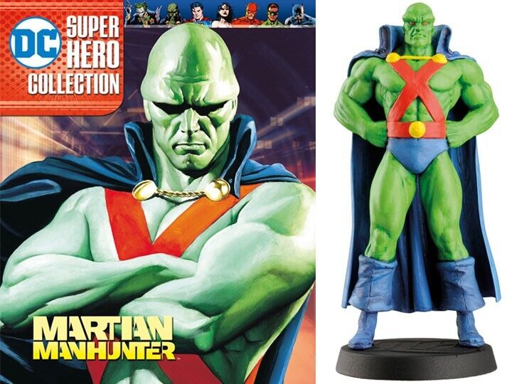 DC comics super hero collection Martian Manhunter figure & booklet GIFT IDEA NEW