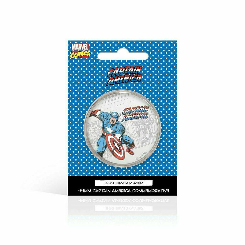 Marvel Coin - Captain America RARE Comic Con Collectable NEW Silver Plated Gift