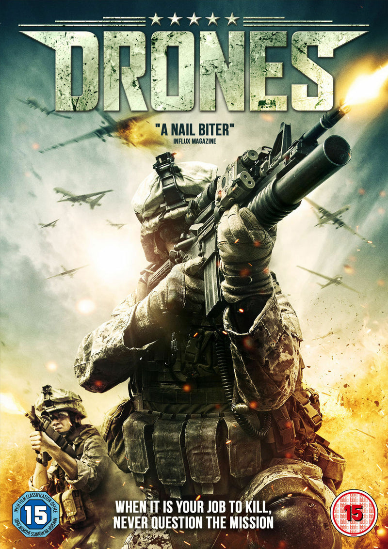 Drones [DVD] Movie UK Stock Gift Idea Matt O'Leary Thriller Military Film