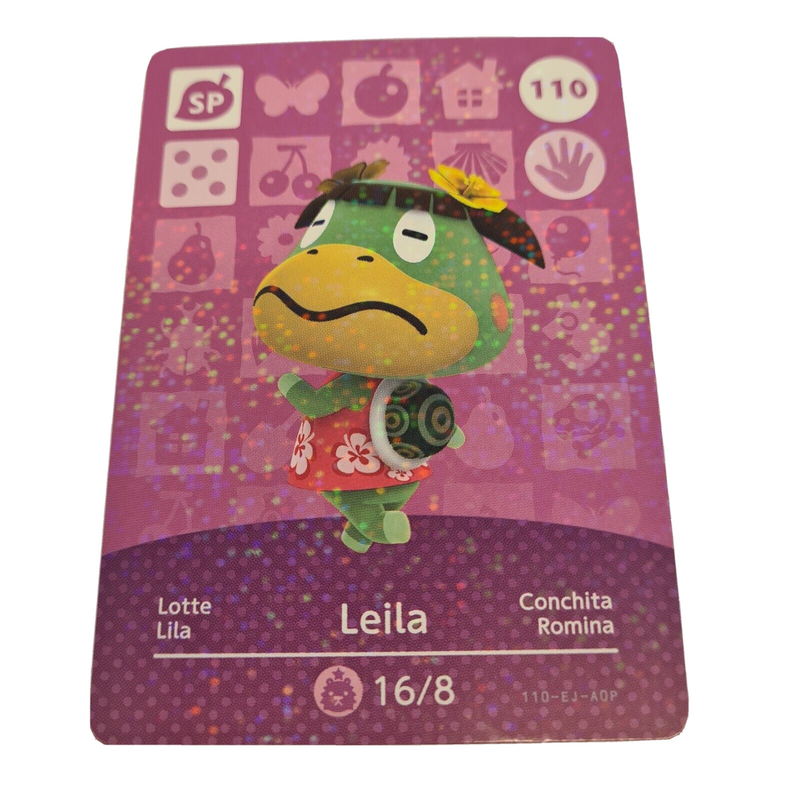 ANIMAL CROSSING AMIIBO SERIES 2 LEILA 110 Wii U Switch 3DS GIFT IDEA CARD NEW