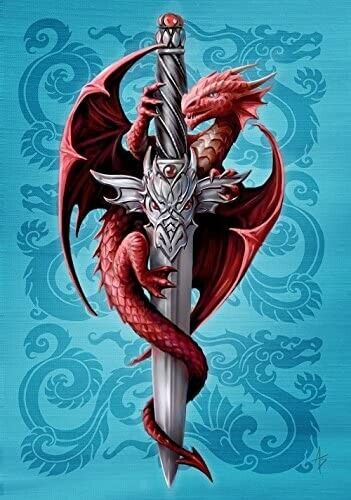 Anne Stokes Blank Greeting card Dragon Birthday Christmas Gothic Fantasy new