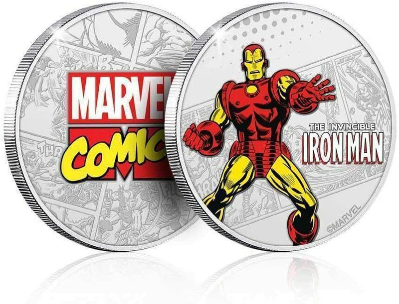 Official Marvel Limited Edition .999 Silver Plated Coin - Iron Man GIFT IDEA NEW