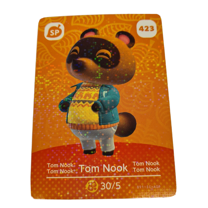 Animal Crossing Amiibo Series 5 Card TOM NOOK SP423 NEW HORIZONS 3DS SWITCH