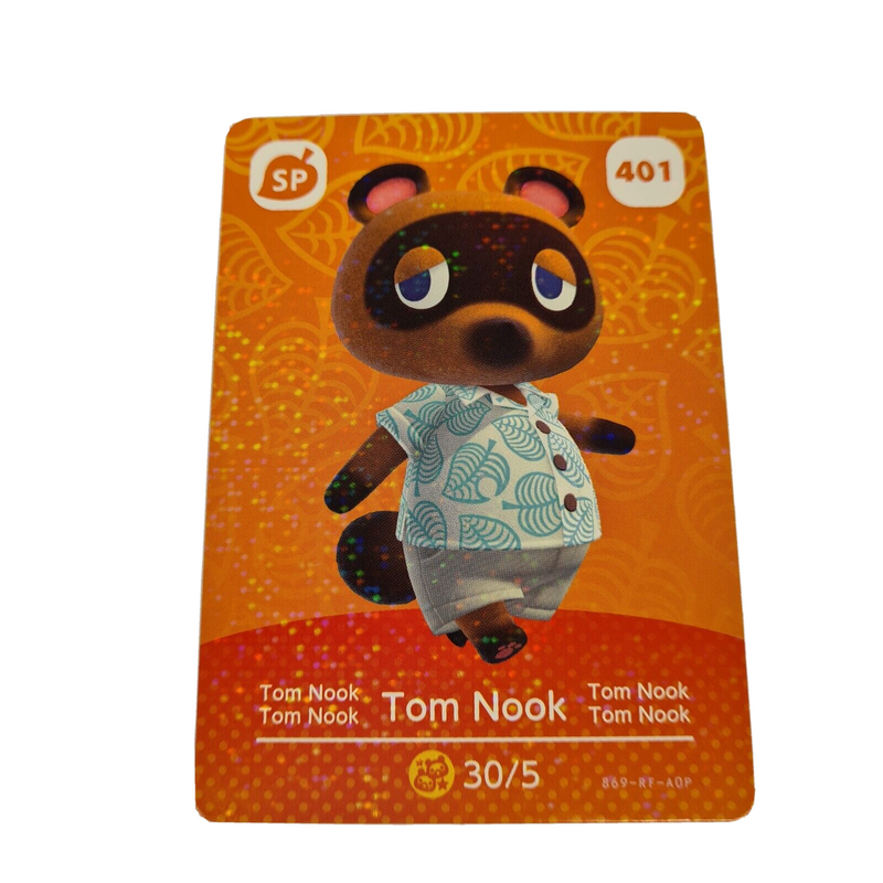 Animal Crossing Amiibo Series 5 Card Tom Nook SP401 NEW HORIZONS 3DS SWITCH