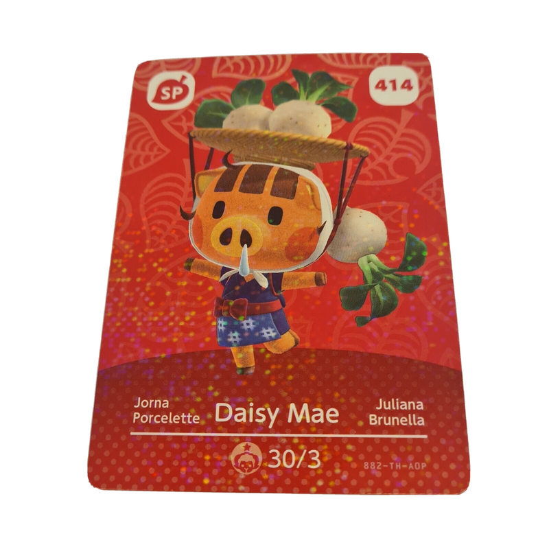 Animal Crossing Amiibo Series 5 Card DAISY MAE SP414 NEW HORIZONS 3DS SWITCH