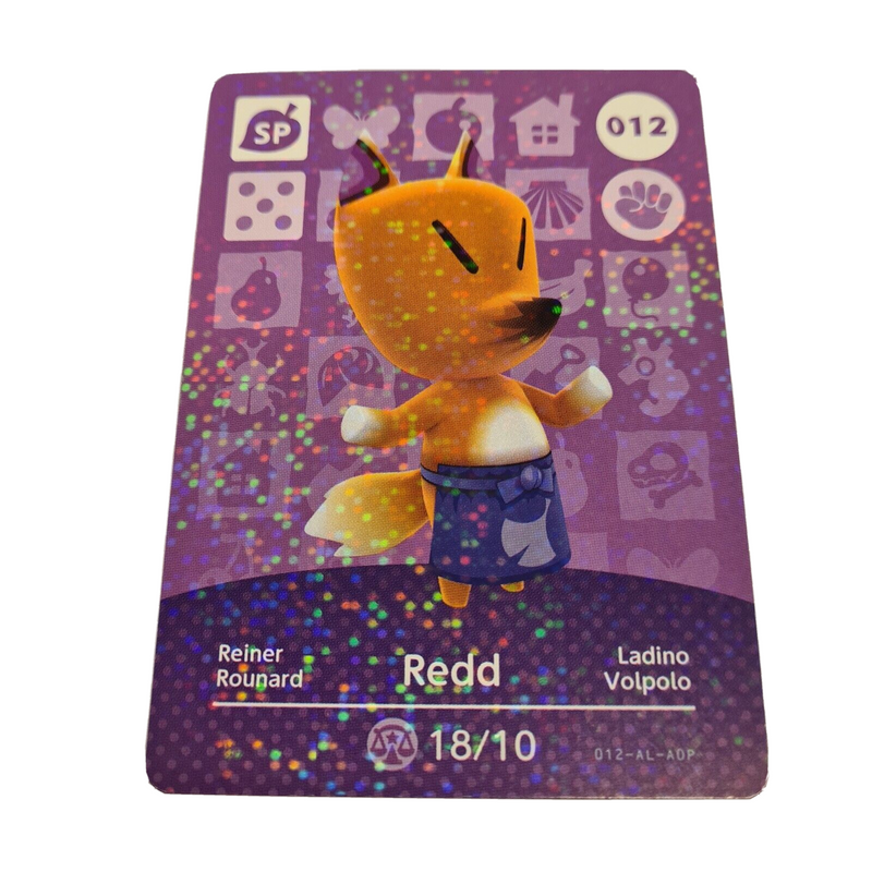 Animal Crossing Amiibo Series 1 REDD 012 Switch Gift Idea CARD new horizons