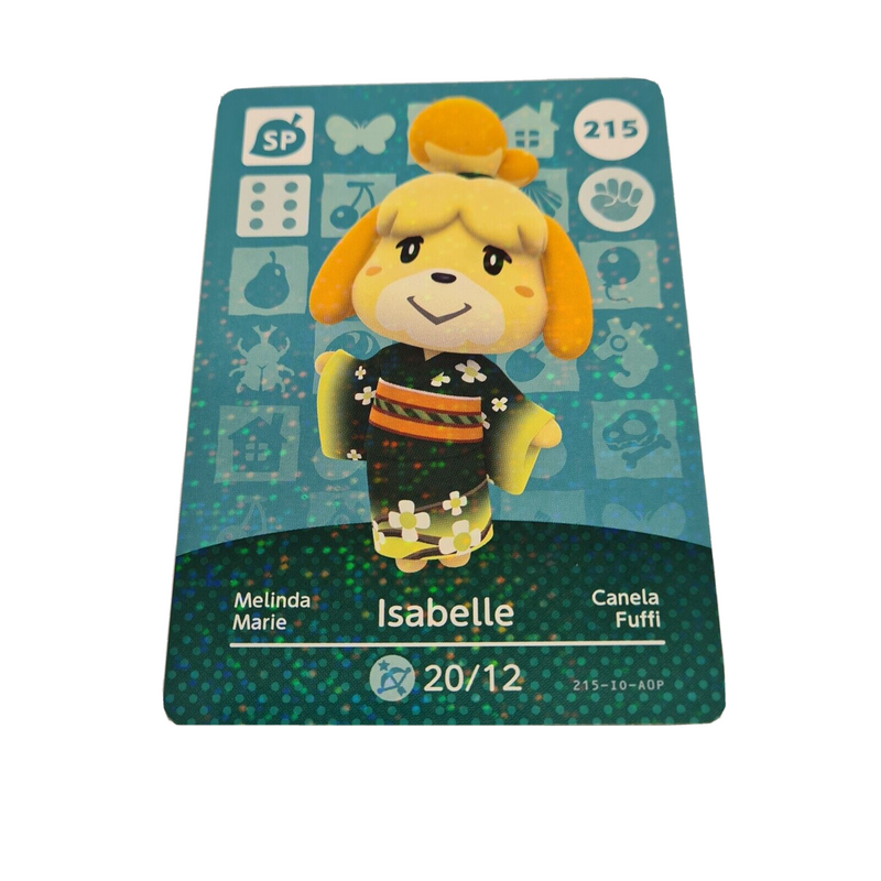 ANIMAL CROSSING AMIIBO SERIES 3 ISABELLE 215 Wii U Switch 3DS GIFT IDEA CARD NEW