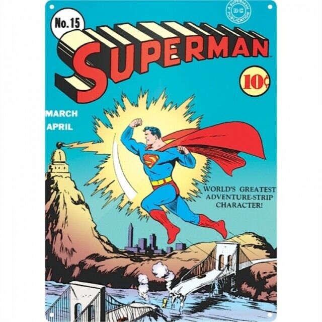 Superman Comic Magazine Cover metal sign A3 Size GIFT IDEA COLLECTABLE