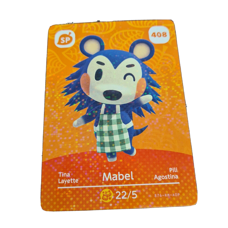 Animal Crossing Amiibo Series 5 Card MABEL SPECIAL SP408 NEW HORIZONS 3DS SWITCH