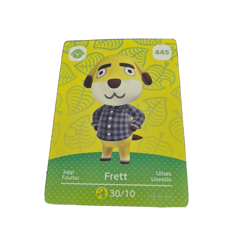 Animal Crossing Amiibo Series 5 Card FRETT 445 NEW HORIZONS 3DS SWITCH