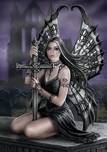 Anne Stokes Blank Greeting card DARK ANGEL Birthday Christmas Gothic Fantasy