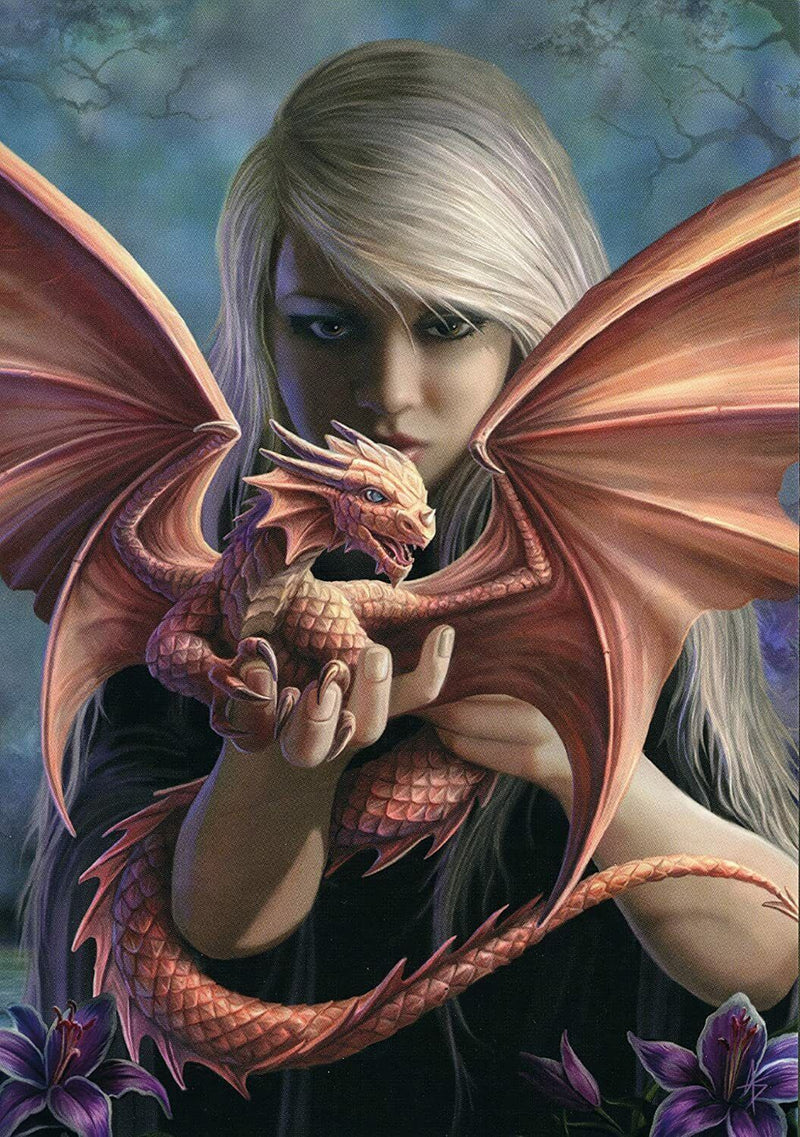 DRAGON KIN ANNE STOKES FANTASY ART BIRTHDAY GREETING CARD GOTHIC NEW AGE