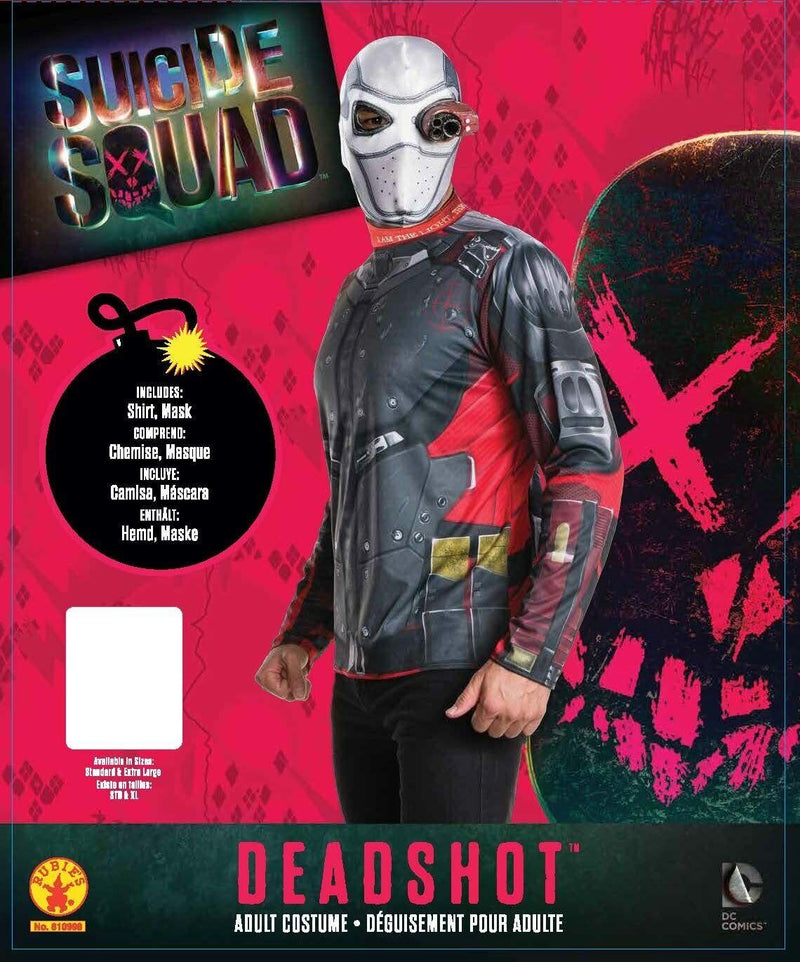 DC COMICS DEADSHOT COSTUME SUICIDE SQUAD FANCY DRESS COSPLAY GIFT IDEA NEW MEN